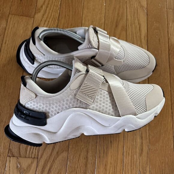 Sorel Kinetic Women's 8.5 Renegade Strap Sneakers Shoes White Walking - Picture 2 of 12